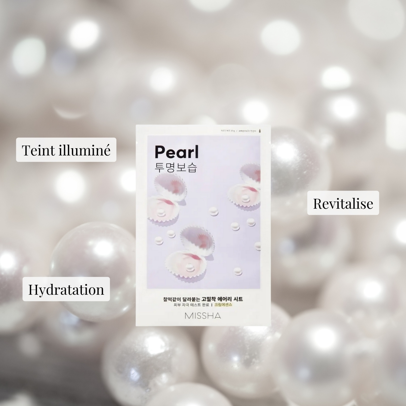 Masque en tissu  Airy Fit - Perle