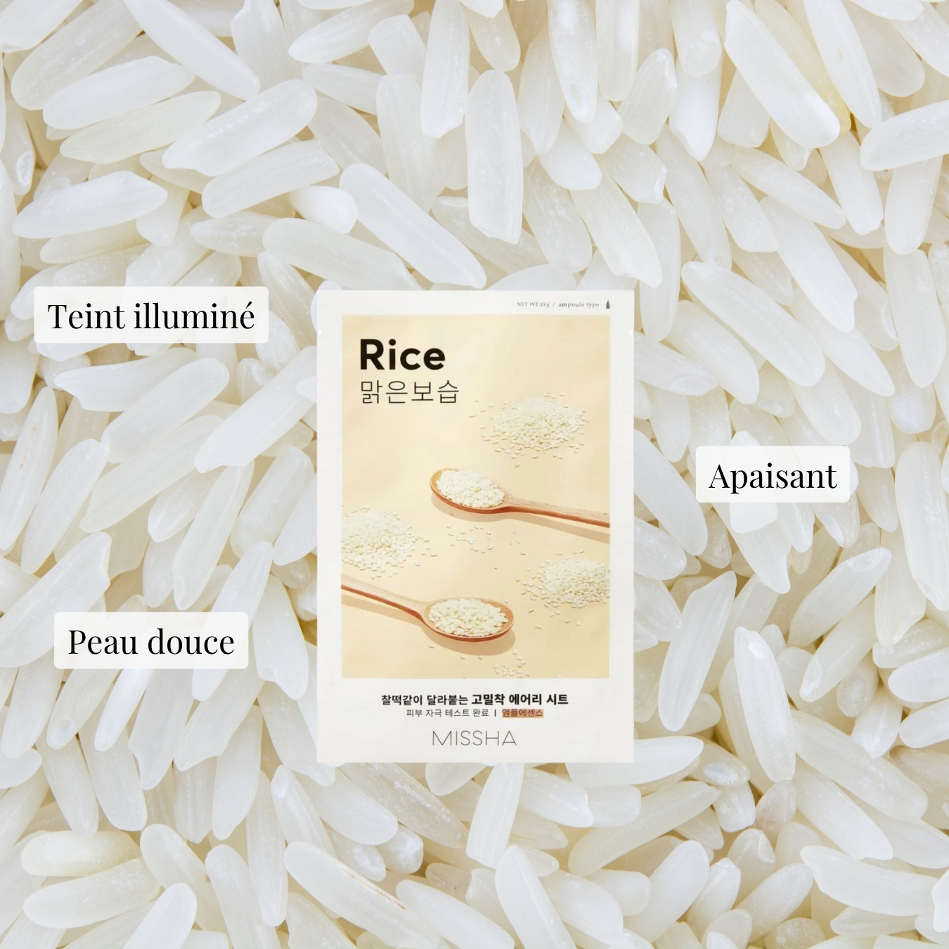 Masque en tissu  Airy Fit - Riz