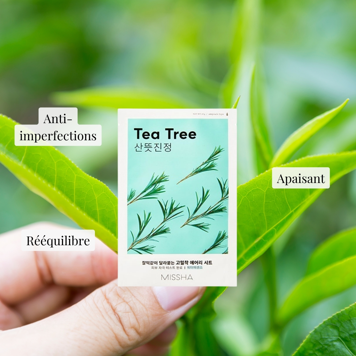 Masque en tissu  Airy Fit - Arbre à thé