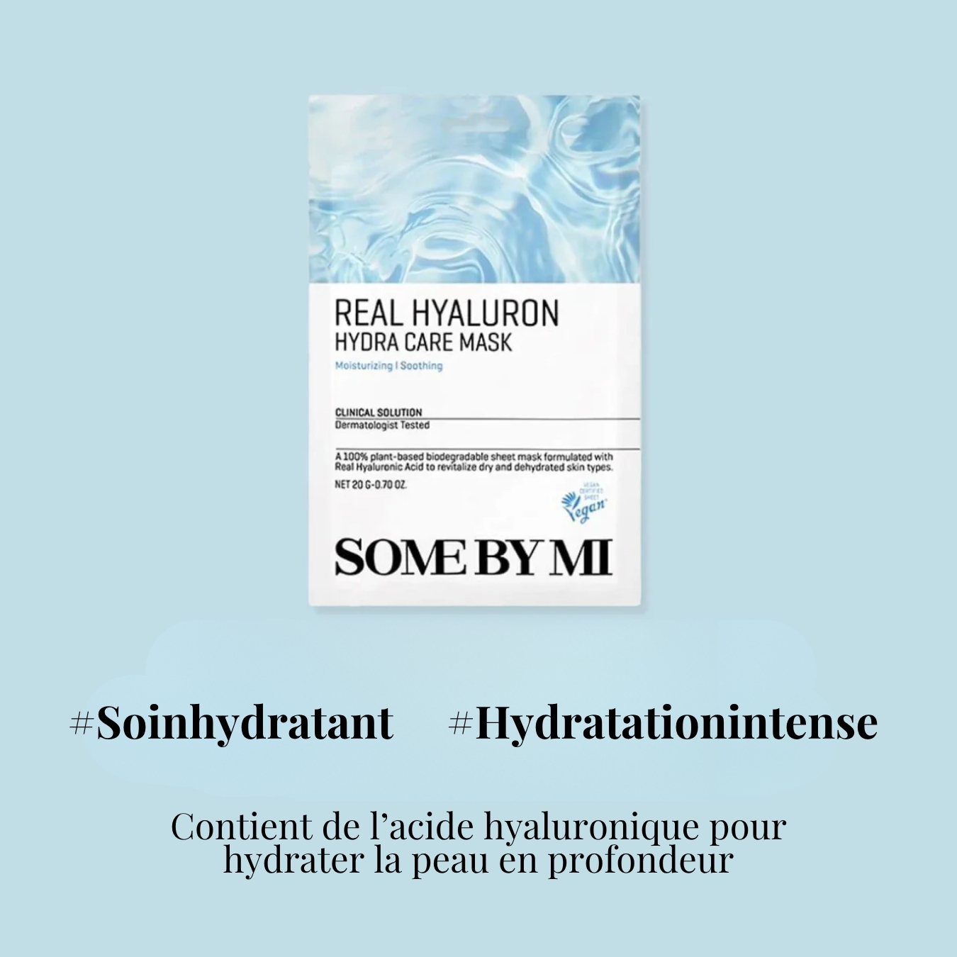 Masque en tissu  Real Care - Acide hyaluronique