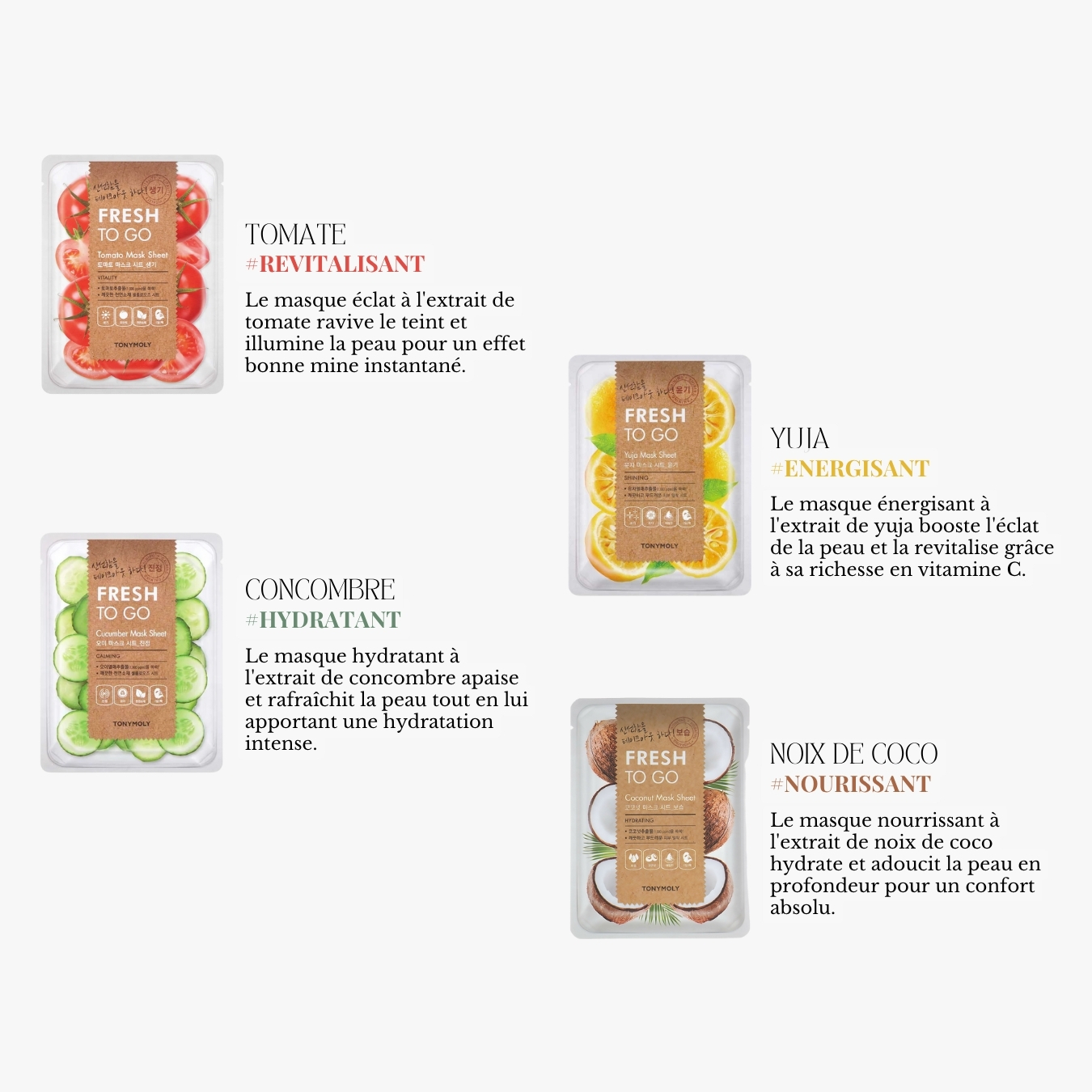 Masque en tissu  Fresh to go - Yuja